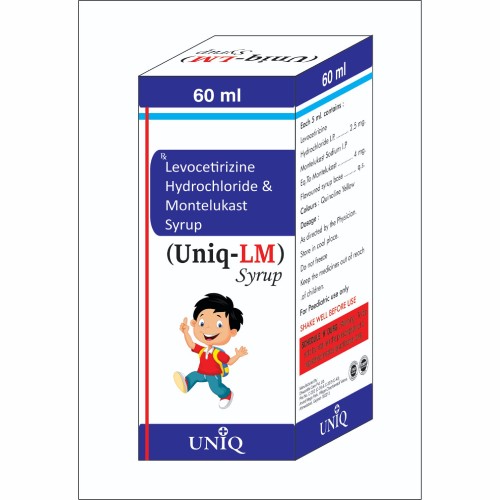 Uniq LM 60ml - Levocetirizine hydrochloride montelukast syrup